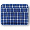 Tarjetero - gingham azul