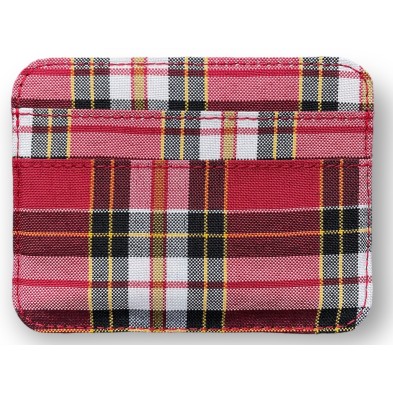 Tarjetero - Tartán rojo