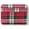 Tarjetero - Tartán rojo