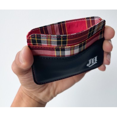 Tarjetero - Tartán rojo