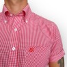 Camisa Harriot - (rojo/blanco)